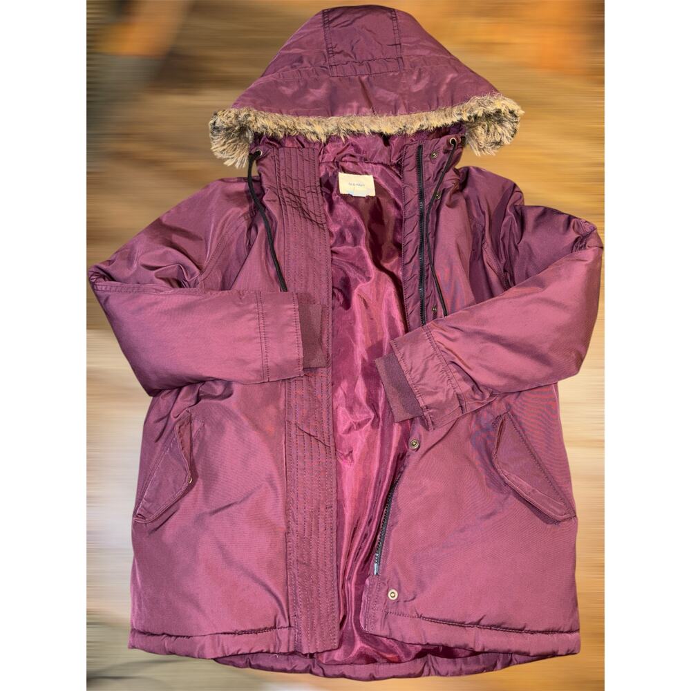 Old Navy Faux-Fur Trimmed Parka - Size XS Petite